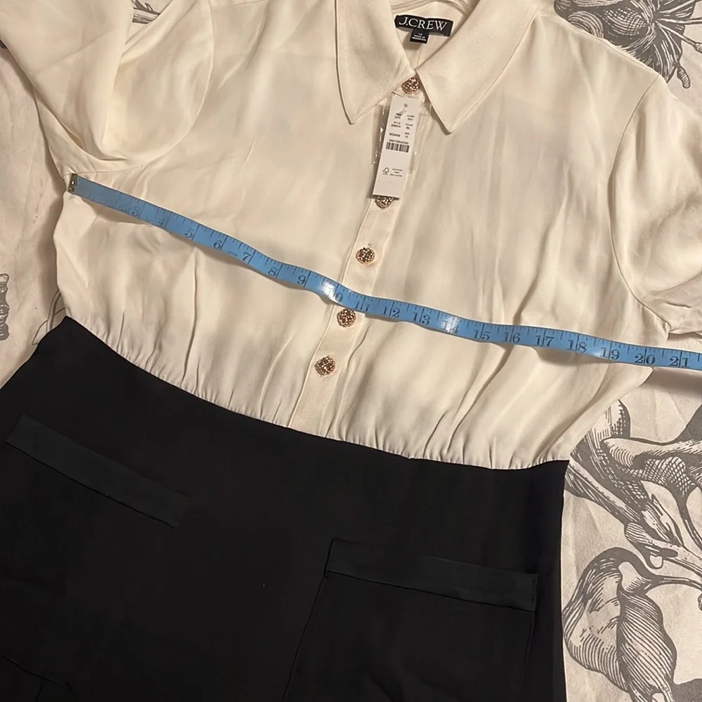 J.Crew Button-front crepe shirtdress dress BM974